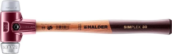 Actual product image Halder SIMPLEX soft-face mallet, TPE-mid / soft metal with malleable cast iron housing and high-quality