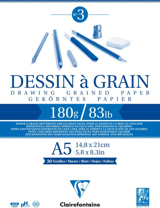 Energy Label Clairefontaine Drawing pad (A5, Plain, Soft cover)