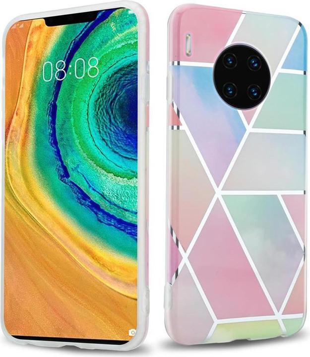 Image du produit Cadorabo Couverture IMD TPU Marbre coloré (Mate 30 Pro)
