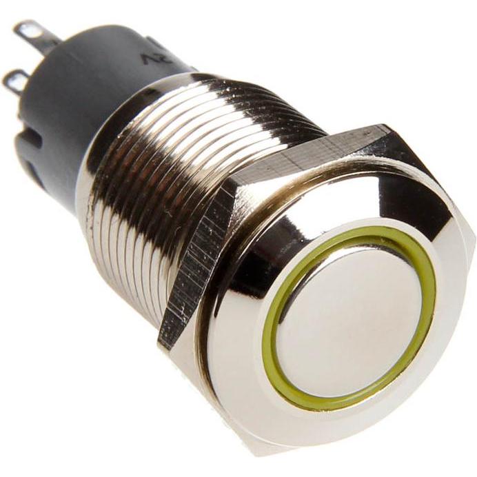 DimasTech Vandalismustaster 16mm - Silverline, Taster + Schalter, Silber