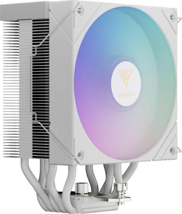 Actual product image Gamdias Processor cooler Boreas M2 51D white aRGB lighting (158 mm)