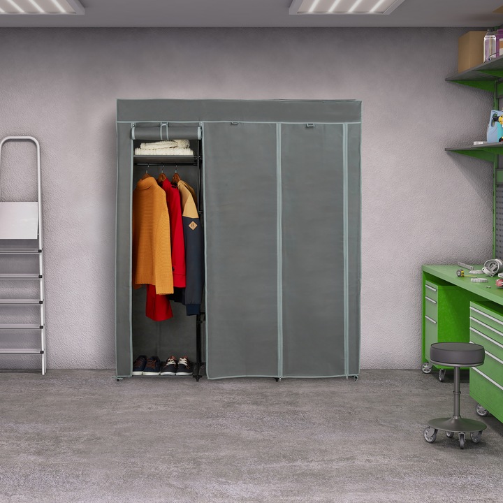 Immagine prodotto Relaxdays Armadio in tessuto (147 x 43 x 172 cm)