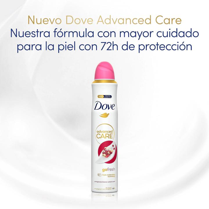 Image du produit Dove Déodorant Advanced Care Protection Pomegranate and Lemon 72 Hours Spray 200ml (Spray, 200 ml)