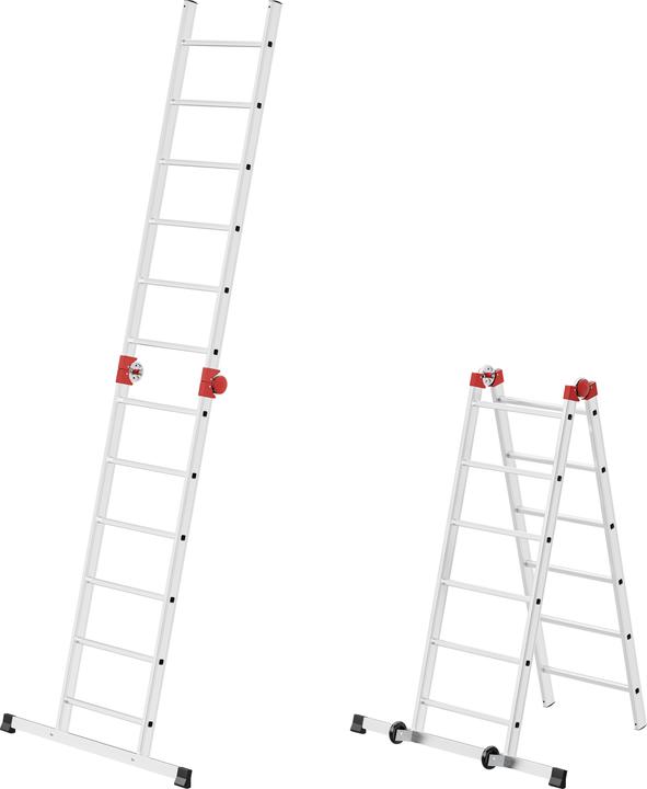 Produktbild Hailo G60, Aluminium-Multifunktionsgerüst, 2 x 12 (Mehrzweckleiter, 136 cm)