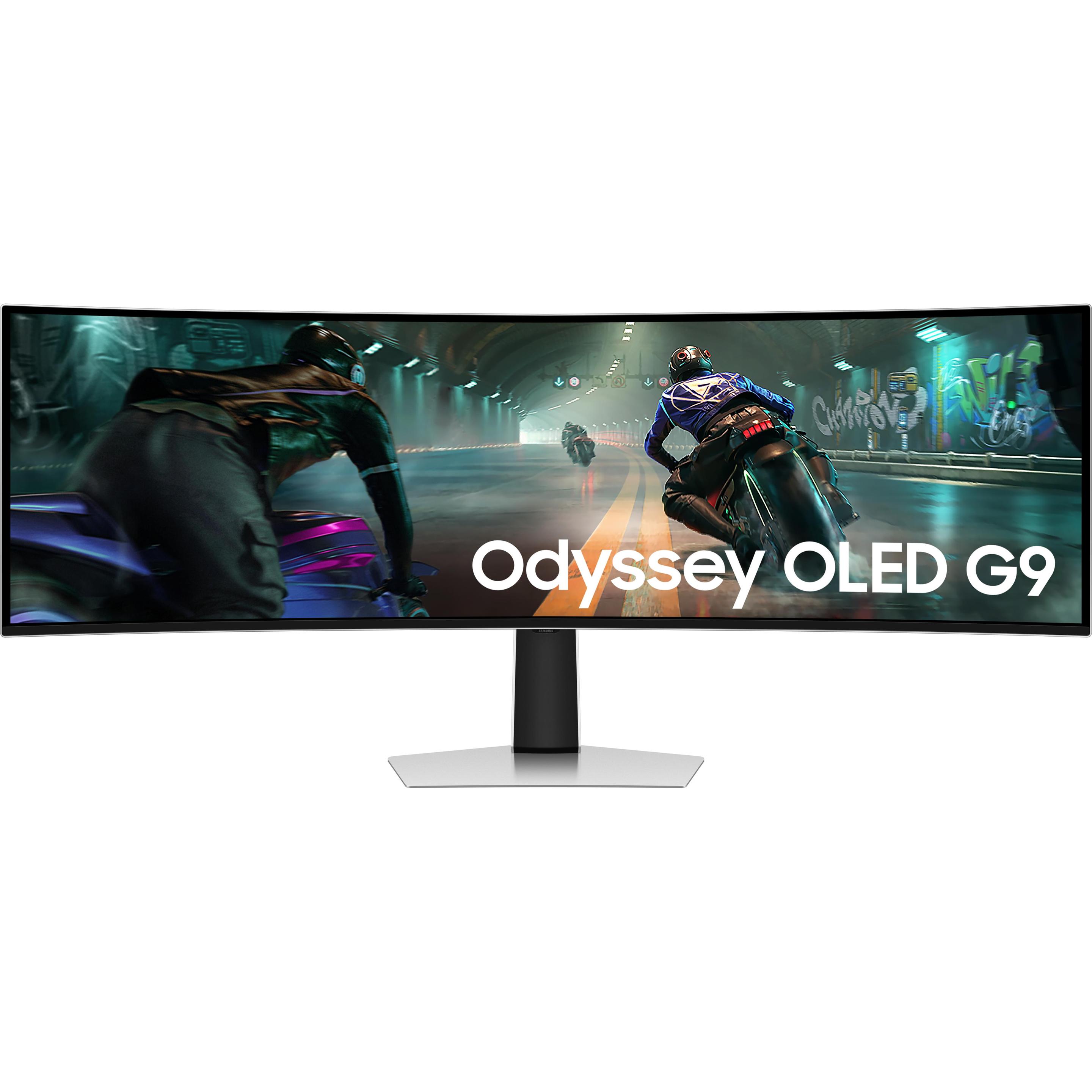 Samsung Odyssey G9 (5120 x 1440 Pixel, 49"), Monitor, Silber