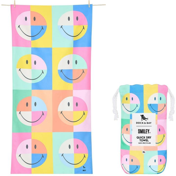 Dock & Bay Towel CALM XL Smiley (200 x 90 cm)