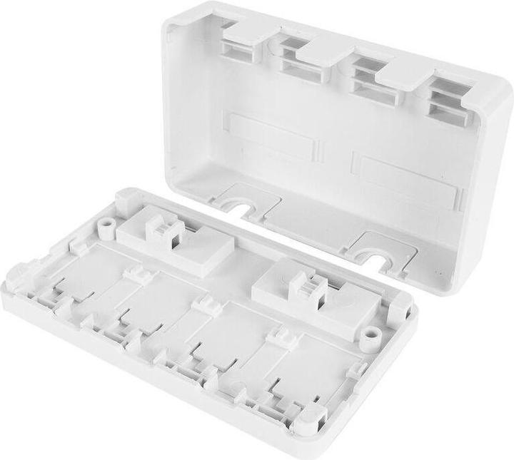 Produktbild ACT Unloaded surface keystone mount box for 4 keystone jacks (Keystone Modulhalter)