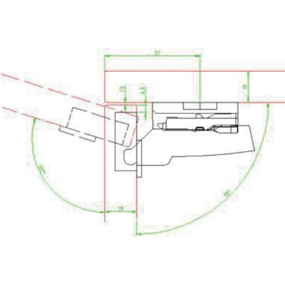 Thumbnail - Hettich, Möbelscharnier, Topfbänder Sensys 8645i, Mittelband