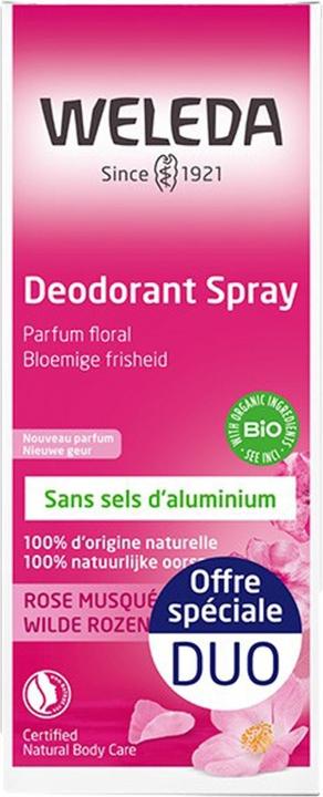 Produktbild Weleda 2er-Set Deodorants Wild Rose - 2 x 100 ml (Spray, 200 ml)