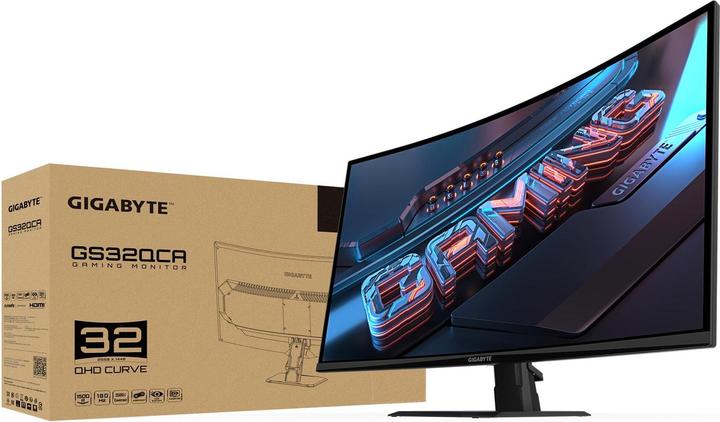 Actual product image Gigabyte GS32QCA (2560 x 1440 pixels, 31.50")