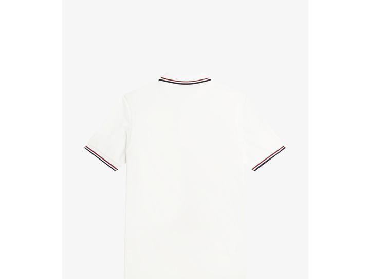 Produktbild Fred Perry Twin Tipped Polo Shirt Short Sleeve Snow White (S)
