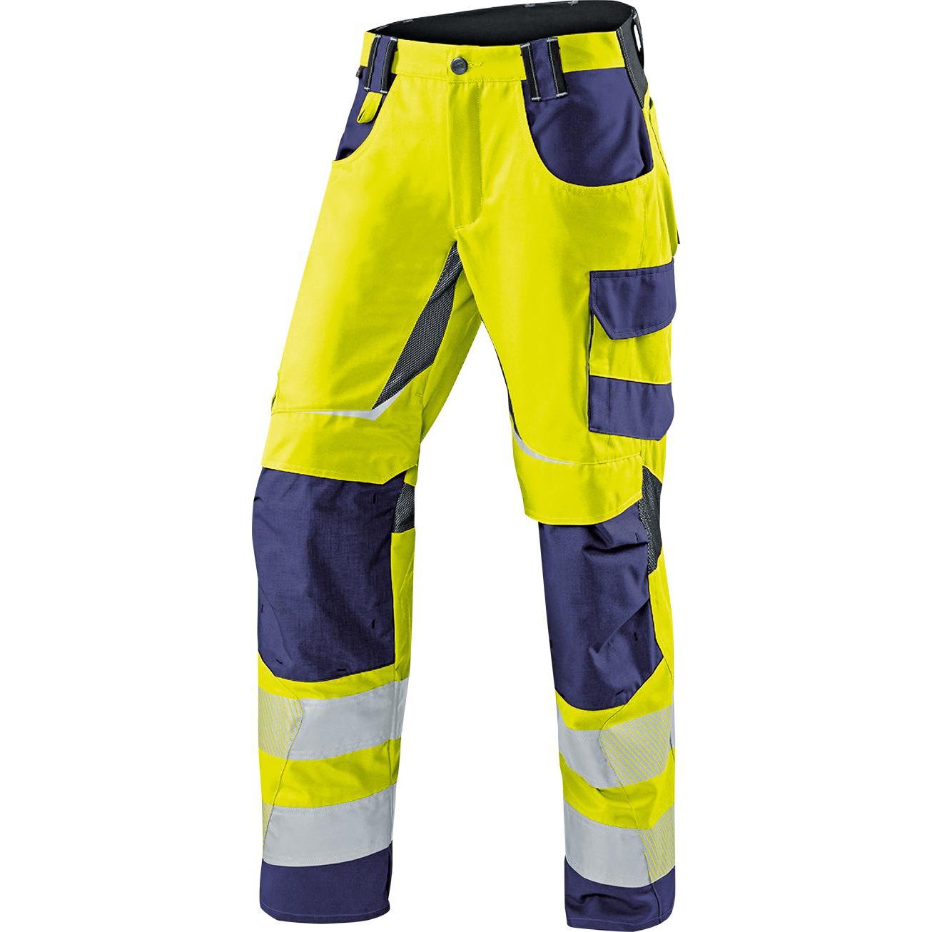 Kübler, Arbeitshose, Sommerhose REFLECTIQ PSA 2 warngelb/dunkelblau Form 2407 Grösse 106 (106)