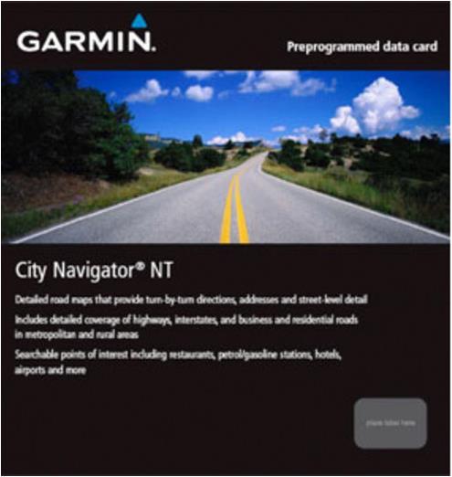 Actual product image Garmin City Navigator China MicroSD/SD