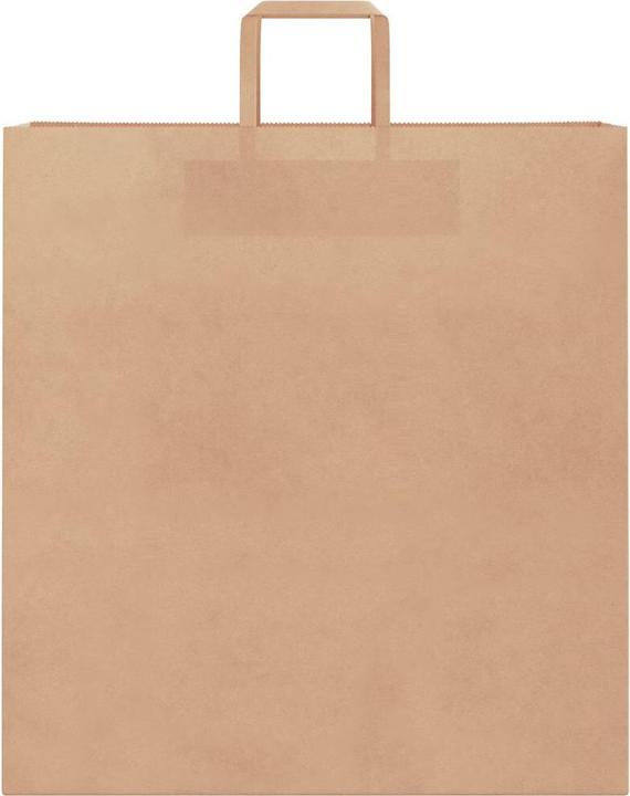 Actual product image VidaXL Kraft paper bags 50 pcs. with handle brown 45x17x48 cm paper bag (Gift bag, 50 x)