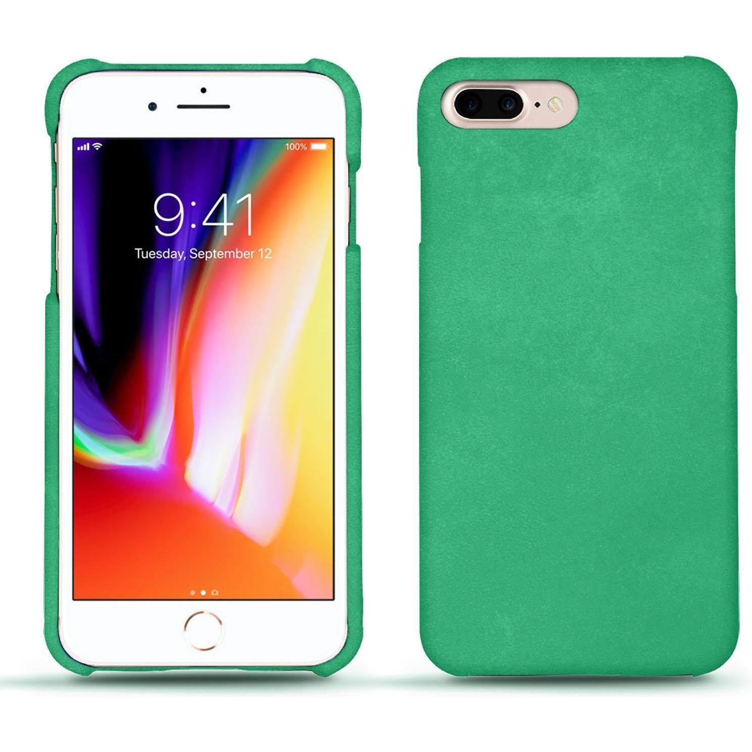 Noreve Lederschutzhülle (Apple iPhone 8 Plus), Smartphone Hülle, Grün