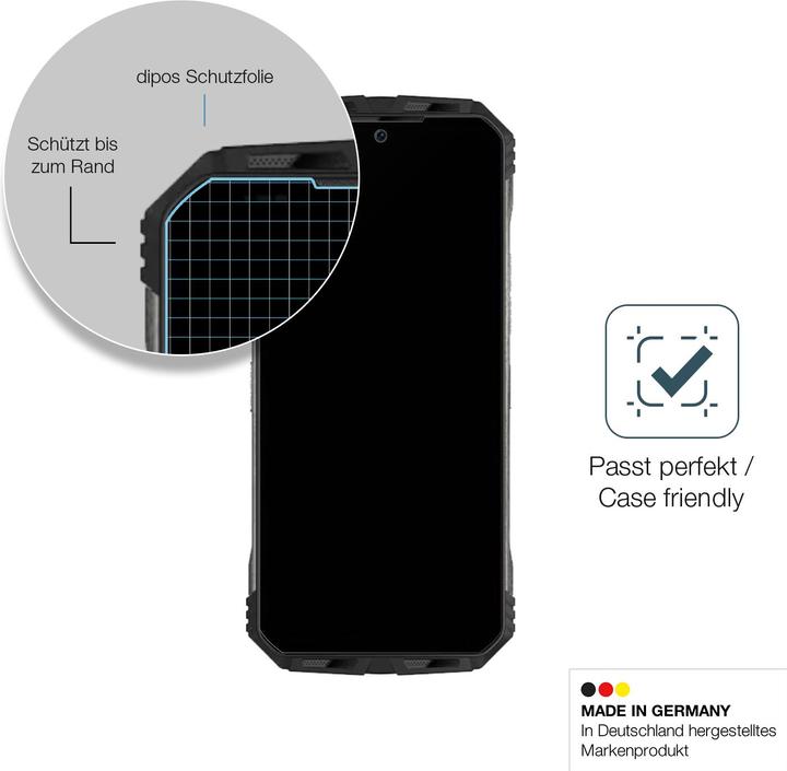 Produktbild Dipos Displayschutz Anti-Shock (2 Stück, Doogee V30T)
