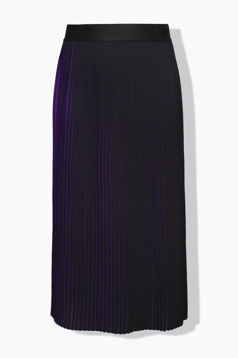 Image du produit Ulla Popken Jupe plissée bicolore, taille élastique (46, 48)