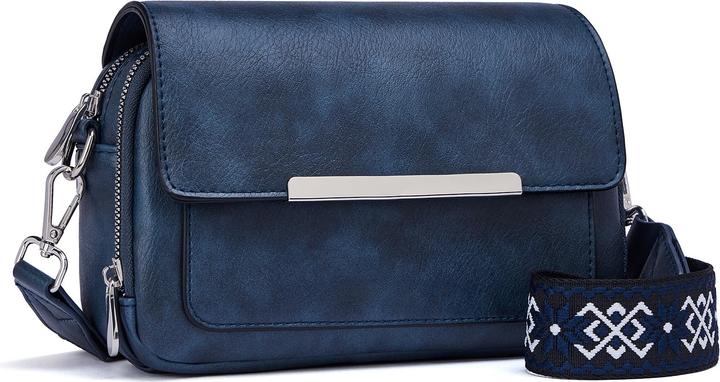 Only-Bags.Store Handy Umhängetasche, Vegan Leder Crossbody Bag Umhängetasche mit verstellbarem abnehmbarem breitem