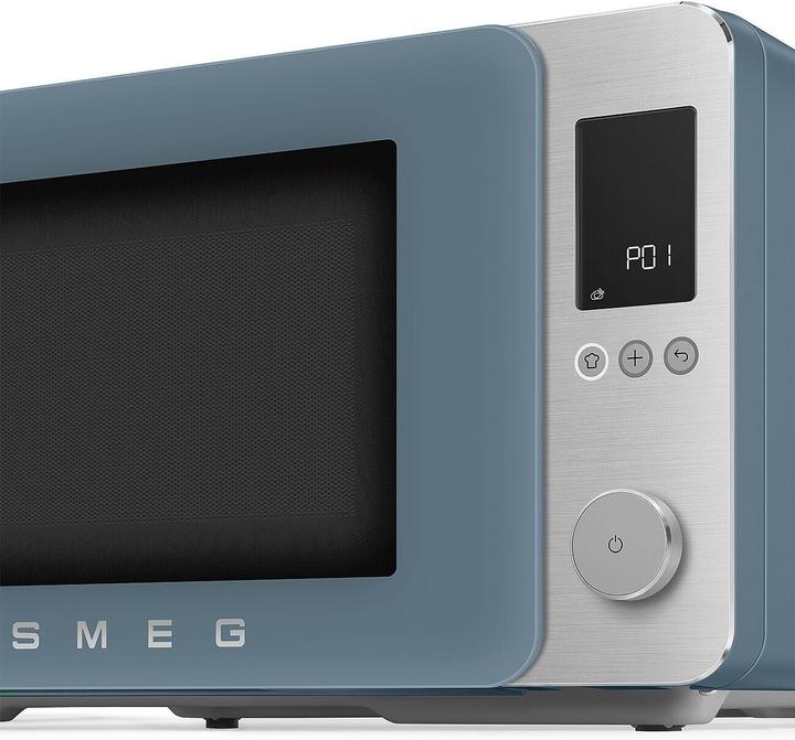 Produktbild Smeg Kombi-Mikrowelle MOC02SBMEU, 9 Fkt, 2100W, Sturmblau matt (27 l)