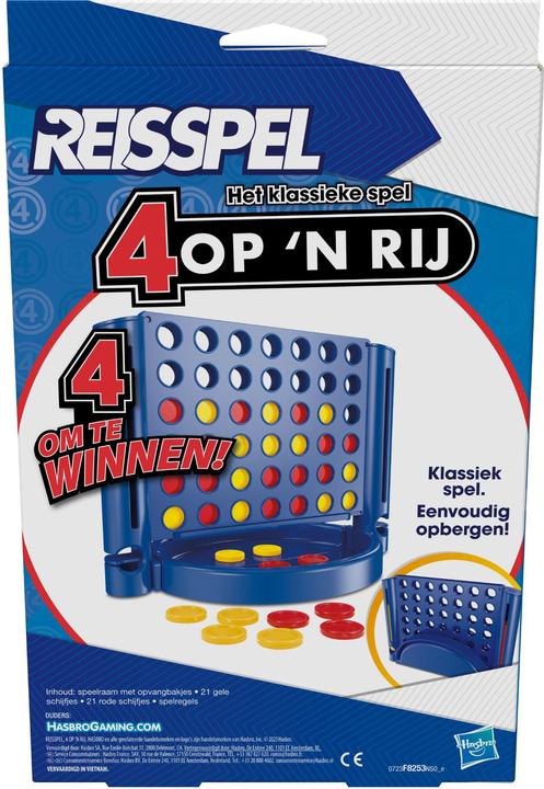 Immagine prodotto Hasbro Gaming 4 op een rij Reisspel (Olandese, 2 Giocatori)