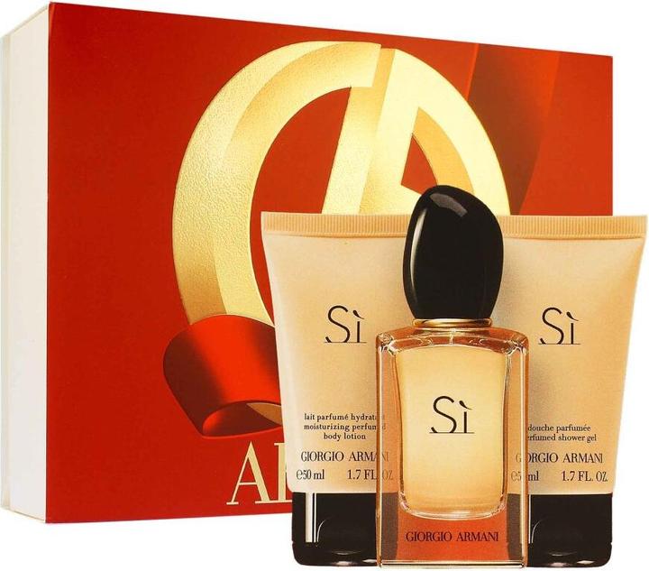 Image du produit Giorgio Armani Sì Set Eau de Parfum 50ml + Gel Douche 50ml + Lait Corporel 50ml (Coffret de parfum)