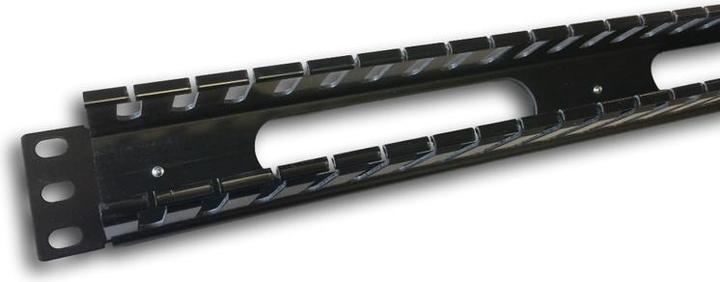 Actual product image Datacom 19" vyvazovacÃ panel 1U jednostr.plast.lišta (BK)