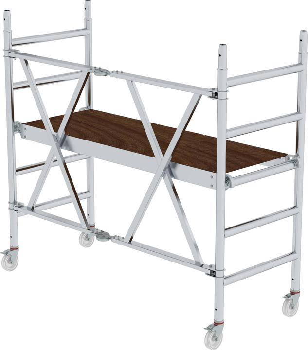 Munk Ponteggio pieghevole con porta di accesso Altezza piattaforma 0,99 m (Ponteggio, 187.50 cm)