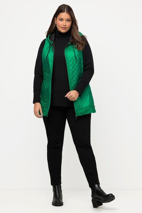 Actual product image Ulla Popken Hooded Quilted Vest Fully Lined (46, 48)