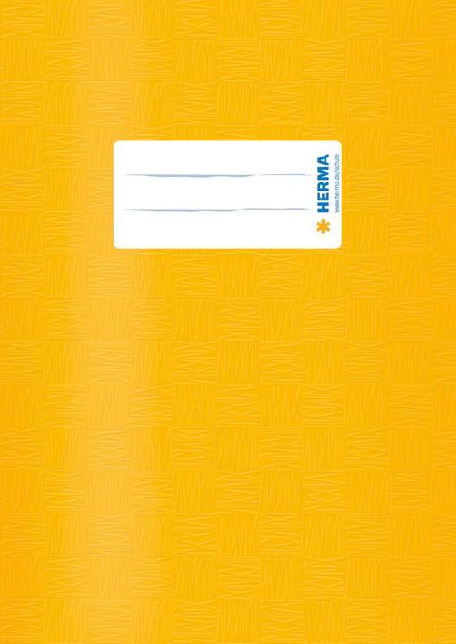Actual product image HERMA Exercise book cover, DIN A5, made of PP, yellow muted (A5)
