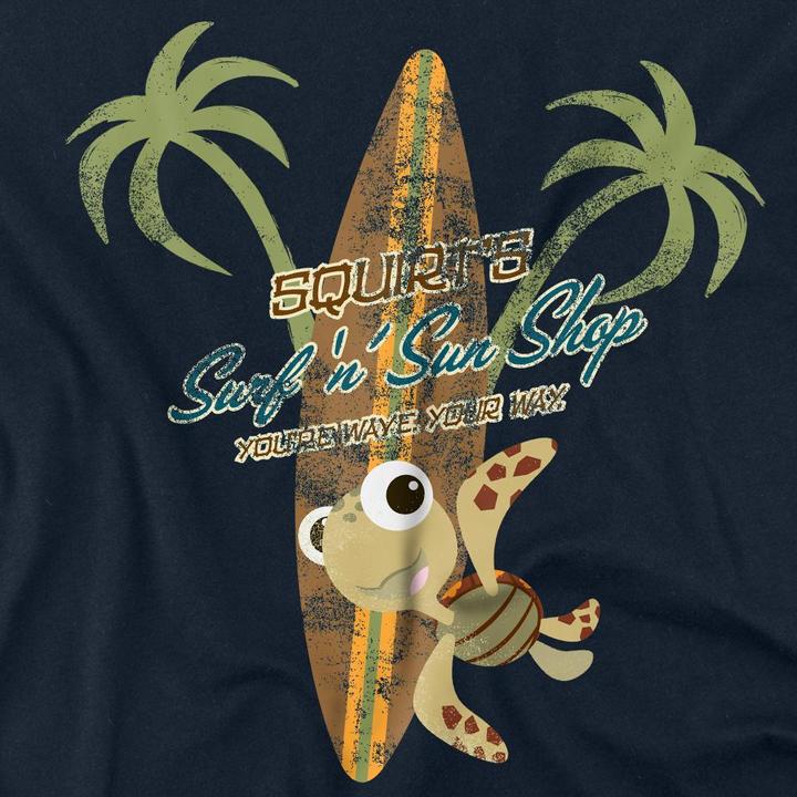 Actual product image Finding Nemo Unisex Adult Surf N Sun Shop T-Shirt (M)