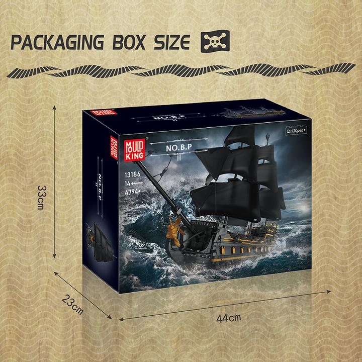 Image du produit Mould King 13186 - Black Pearl 2