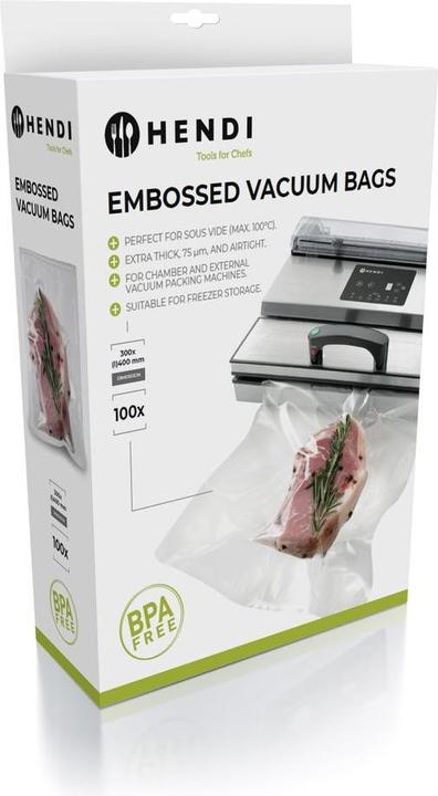Produktbild Hendi Vakuum Kochbeutel Geprägt 300x400 mm (1 x)