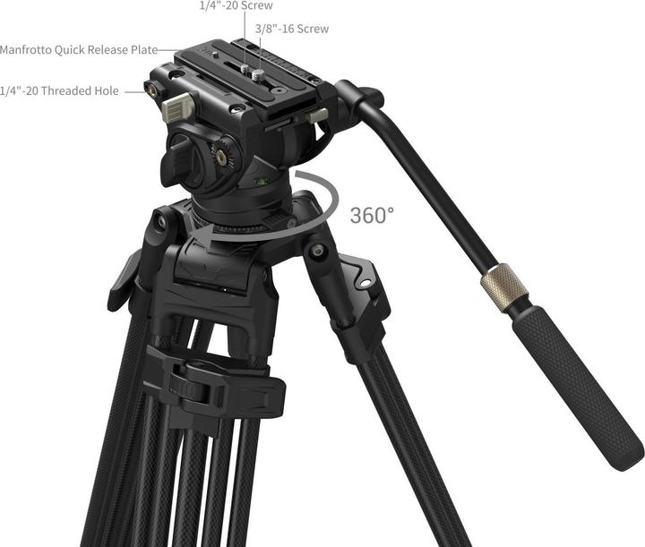Produktbild SmallRig Stativ Heavy-Duty AD-80S Kit, Höhenverstellbar: Ja (Metall)