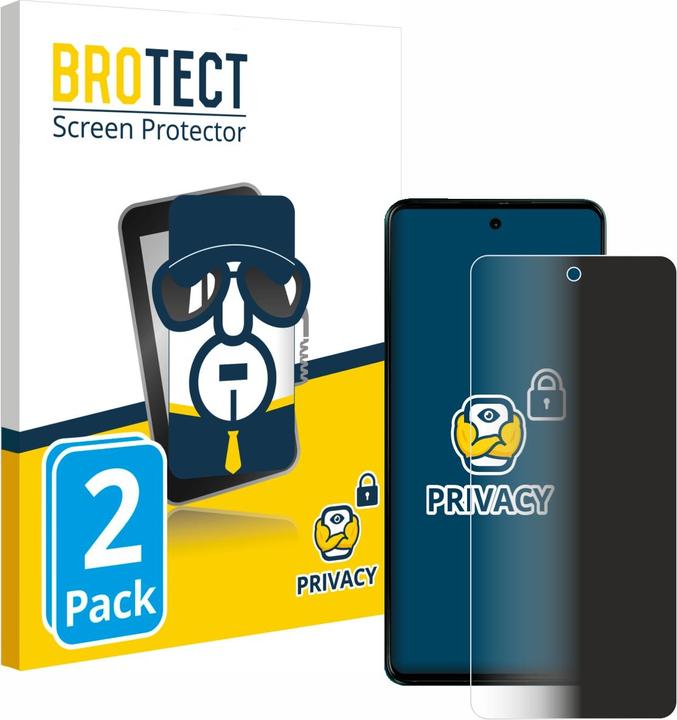 Actual product image BROTECT Anti-spy privacy film Blue light protection film (2 pcs., Motorola Moto G04)
