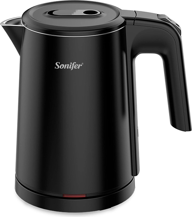 Produktbild Sonifer 0,8l Edelstahl Wasserkocher Glaenzend Schwarz