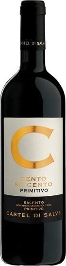 Actual product image Castel di Salve Cento su Cento Primitivo Salento IGT Puglia (1 x 75 cl, 2019)