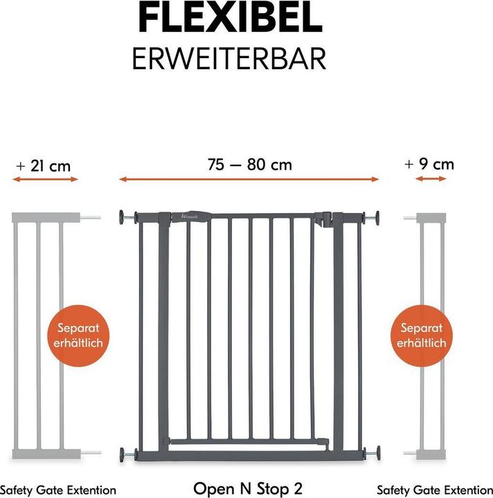 Produktbild Hauck Tür- & Treppenschutzgitter (75 - 80 cm)