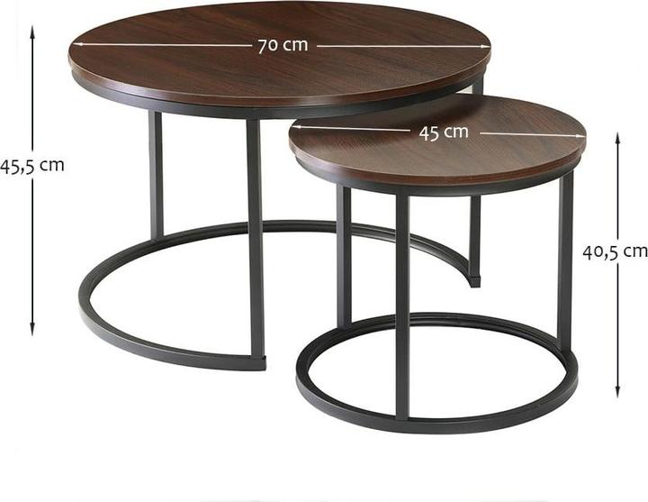 Produktbild Casâme Lenny (Ø 70 x 45.5 cm, Ø 45 x 40.5 cm)