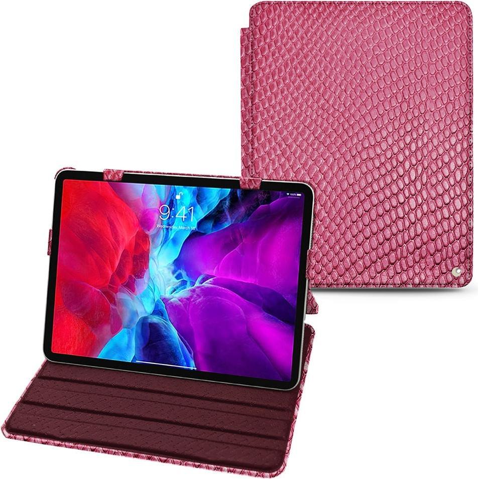 Noreve Lederschutzhülle horizontal (iPad Pro 12.9 2020 (4. Gen)), Tablet Hülle, Rosa