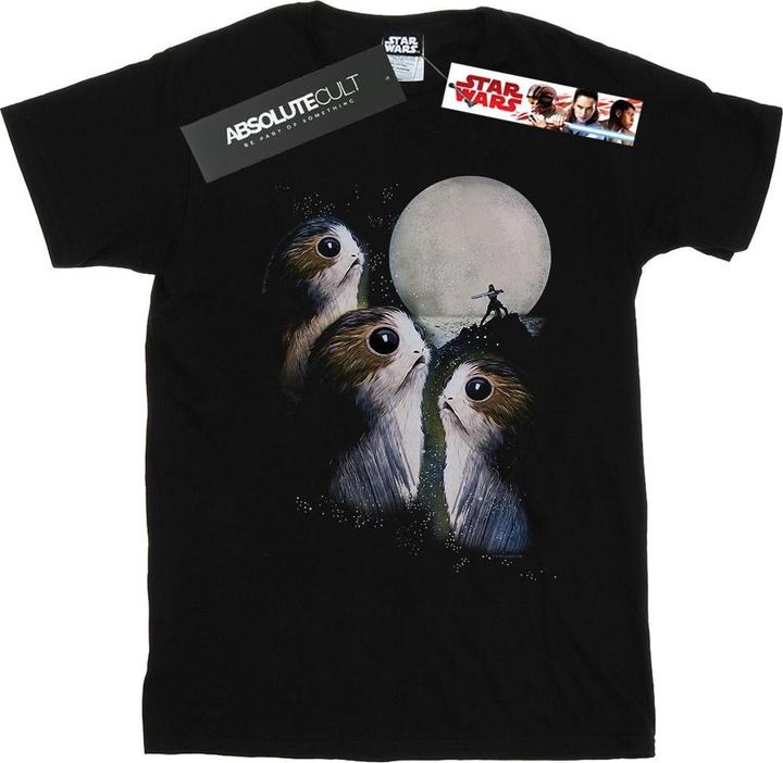 Actual product image Star Wars Mens The Last Jedi Porgs Sunset T-Shirt (S)
