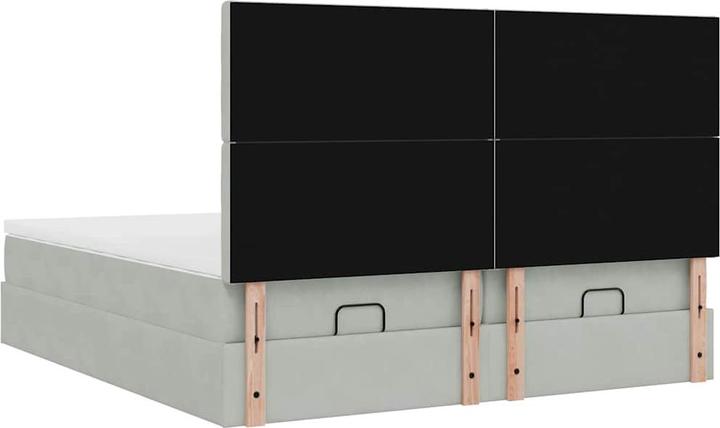 Immagine prodotto vidaXL Letto ottomano con materassi rosa 200x200 cm in velluto (200 x 200 cm)