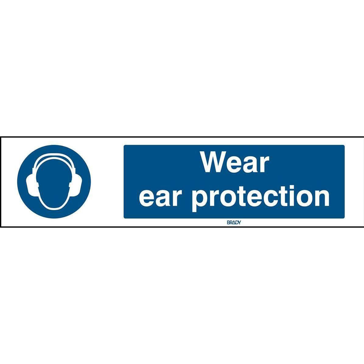 Brady, Etiketten, ISO 7010 Sign - Wear ear