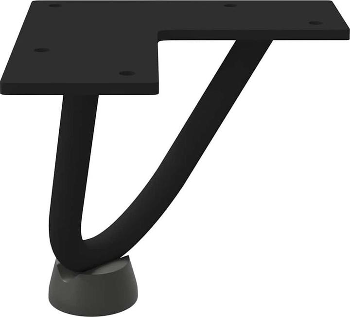Produktbild VidaXL Haarnadelbeine 4 Stk. Schwarz 72 cm Massivstahl Hairpin Tischbein