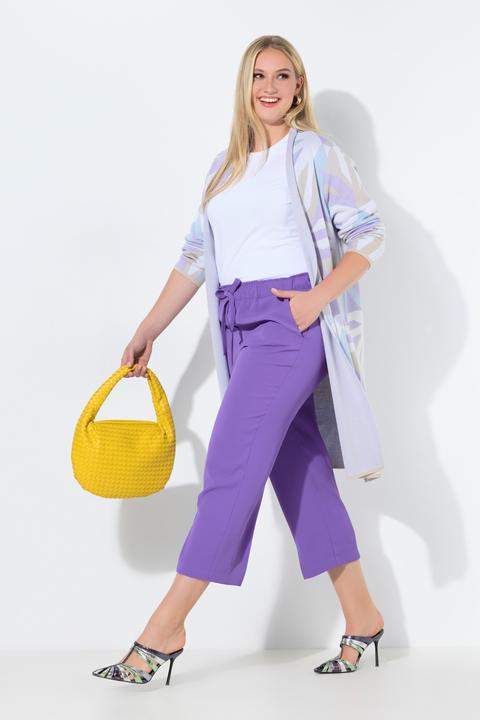Image du produit Ulla Popken Pantalon 7/8 à pinces. Taille élastique (48)