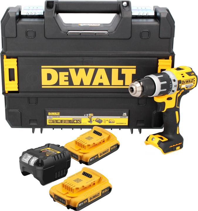 DeWalt Perceuse-visseuse à percussion DCD796D2-QW (Fonctionnement sur batterie)