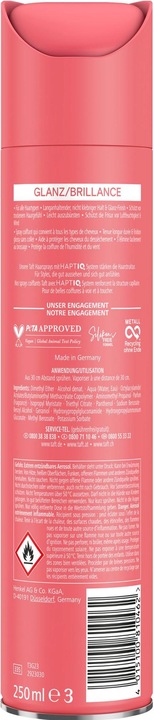 Immagine prodotto Taft Lacca per capelli Shine 250ml, tenuta livello 4, lacca per tutti i tipi di capelli, lucentezza e (250 ml)