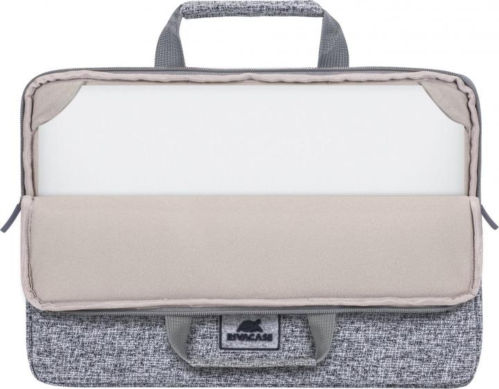 Produktbild Rivacase Laptop-Hülle mit Griffen, Hellgrau (13.30", Universal)