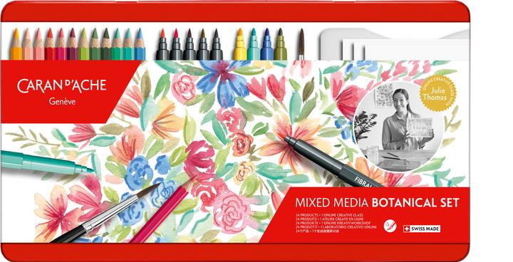 Caran d'Ache Botanisches Multiprodukt-Set Sonderedition (Multicolore, 21 x)