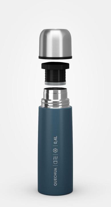Immagine prodotto Quechua Fiaschetta sottovuoto in acciaio inox con bicchiere (0.40 l)
