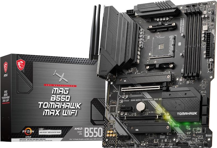 Productafbeelding MSI Mag B550 Tomahawk Max Wifi (AM4, AMD B550, ATX)